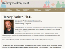 Tablet Screenshot of harveybarkerphd.com